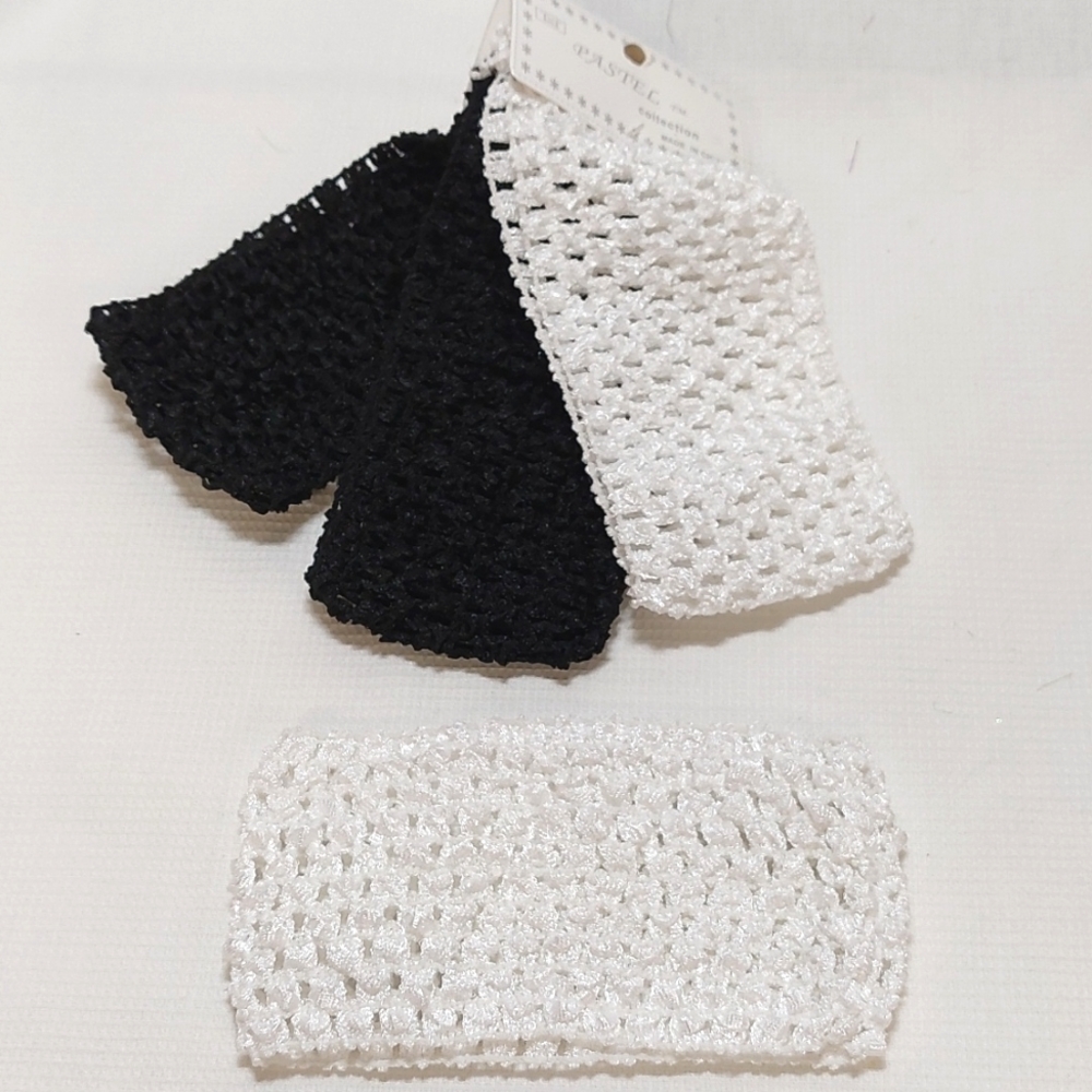 LG Flower Hair Clips(8)☆Wide Crochet Headbands (4) - Picture 10 of 14